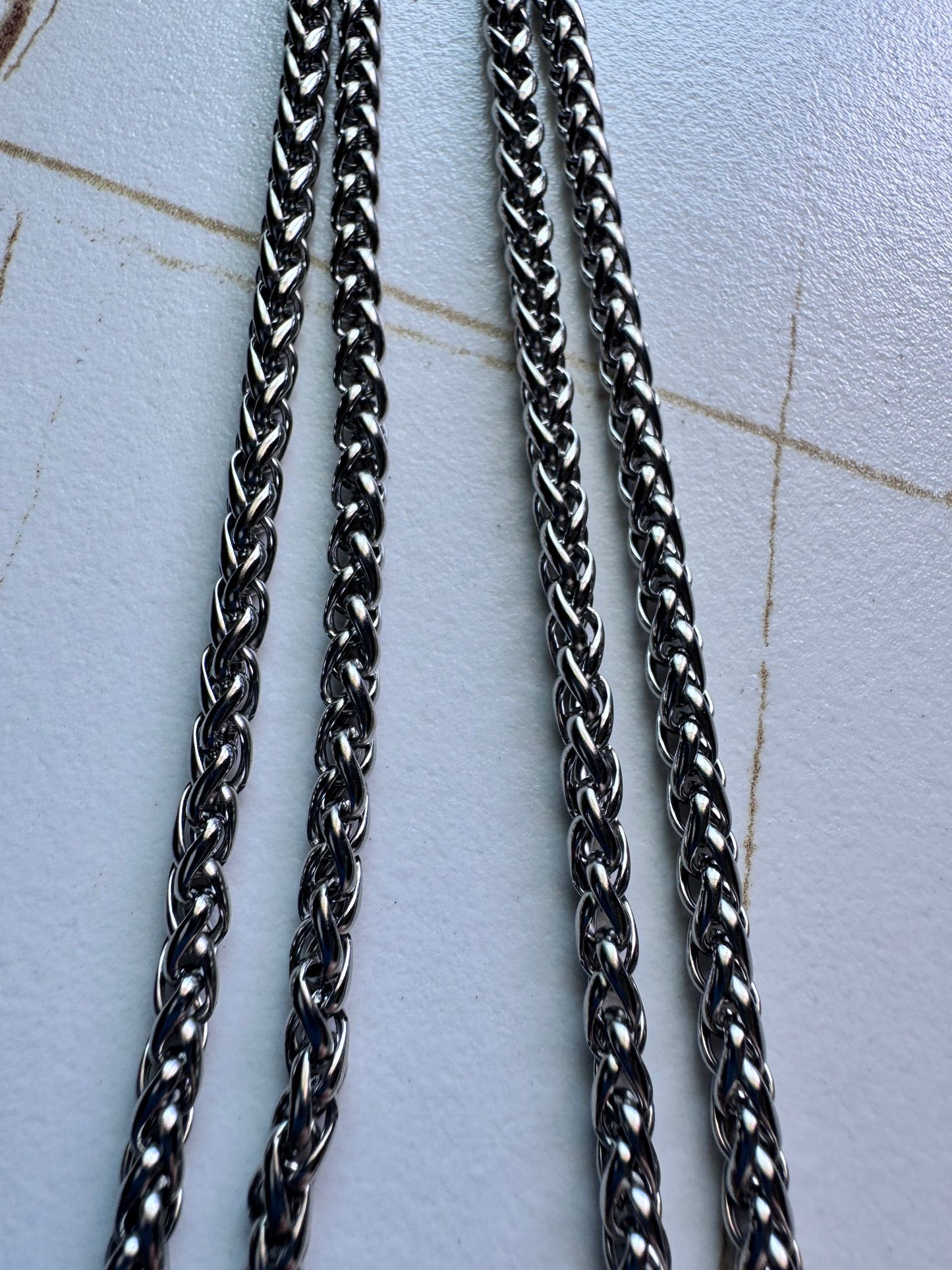 泰國不鏽鋼單掛佛牌鏈 (28吋)(粗度約3-4mm)