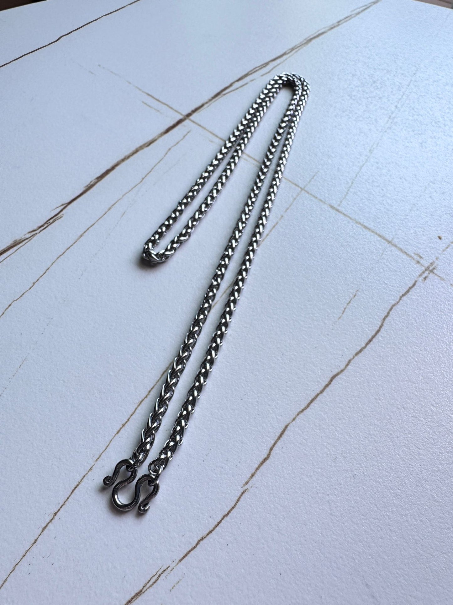 泰國不鏽鋼單掛佛牌鏈 (28吋)(粗度約3-4mm)